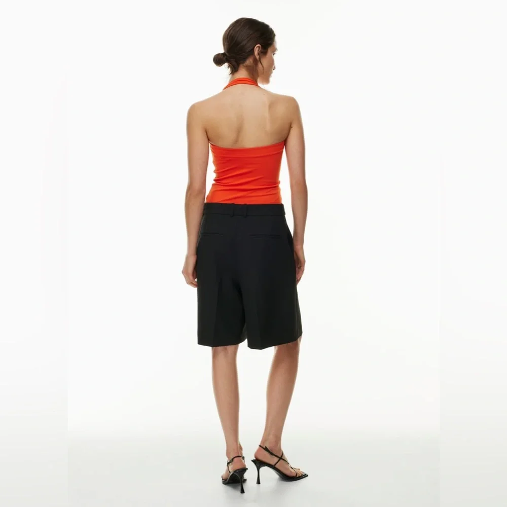 Aritzia Babaton Contour Harmonize Halter Top - Orange Square Neck - Picture 2 of 14